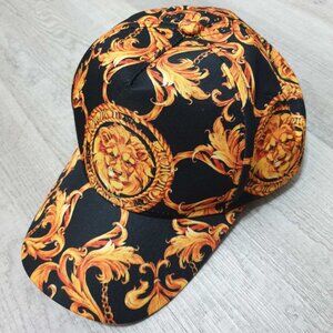 Unisex Lion Pattern Yellow Black Baseball Hat Trucker Cap Casual Accessory Gift